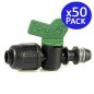 Lot de 50 Vanne départ PE avec joint pour gaine Ø16mm pour système d'arrosage Lot de 50 Vanne départ PE avec joint pour gaine Ø16mm pour système d'arrosage