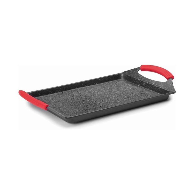  LACOR Smooth Eco Stone Grill Plate - Black [33 x 25 cm]