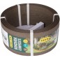 Borda composta marrom escuro 0,135 x 5 m, 4,5 mm de espessura, ideal para jardins