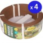 Set di 4 Bordi in Composito Marrone 0,09 x 5 metri con uno spessore di 4,5 mm, ideali per giardini Set di 4 Bordi in Composito Marrone 0,09 x 5 metri con uno spessore di 4,5 mm, ideali per giardini