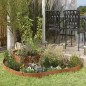 Lot de 4 Bordure composite marron foncé 0,135 x 5 mètres d'une épaisseur de 4,5 mm, idéale pour les jardins