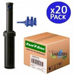 Pack 20 x Aspersor de riego Rain Bird 3504-PC 1/2", Alcance 4,6 a 10,7 m