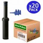 Lot de 20 Arroseur Rain Bird 3504-PC. Turbine portée de 4,6 à 10,7 mètres. Filetage femelle 1/2'' Arrosage professionnel de jard Lot de 20 Arroseur Rain Bird 3504-PC. Turbine portée de 4,6 à 10,7 mètres. Filetage femelle 1/2'' Arrosage professionnel de jard