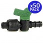 Set di 50 Valvola ondulata 16 mm per guaina agricola 16 mm per sistema di irrigazione Set di 50 Valvola ondulata 16 mm per guaina agricola 16 mm per sistema di irrigazione