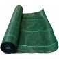 Toile de Paillage Contre Les Mauvais Herbes 25x2,1m en Fibres de Polypropylène Tissées Anti-UV 105g/m2, vert Toile de Paillage Contre Les Mauvais Herbes 25x2,1m en Fibres de Polypropylène Tissées Anti-UV 105g/m2, vert