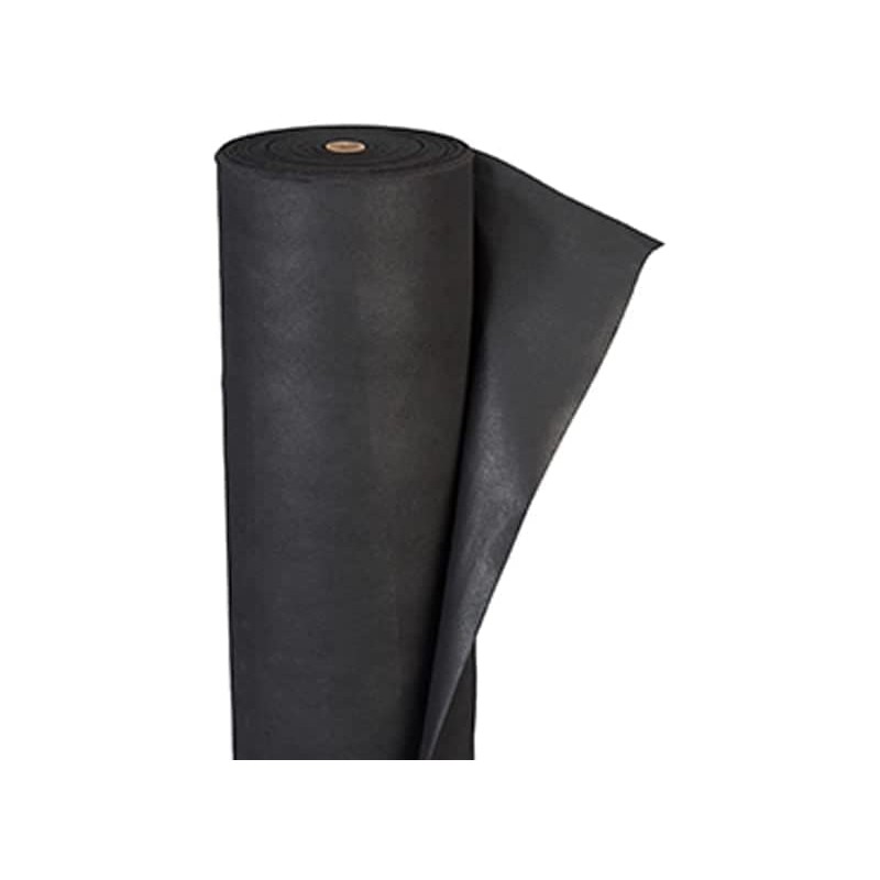 Black Weed Control Fabric 1 x 50 m 150 g/m² | Water-Permeable and Breathable Geotextile Fabric | Weed Protection Black Weed Control Fabric 1 x 50 m 150 g/m² | Water-Permeable and Breathable Geotextile Fabric | Weed Protection