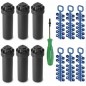 Pack 6 Aspersores Rain Bird 5004-PC 3/4", Alcance 7,6 a 15,2 m + Accesorioss Pack 6 Aspersores Rain Bird 5004-PC 3/4", Alcance 7,6 a 15,2 m + Accesorioss