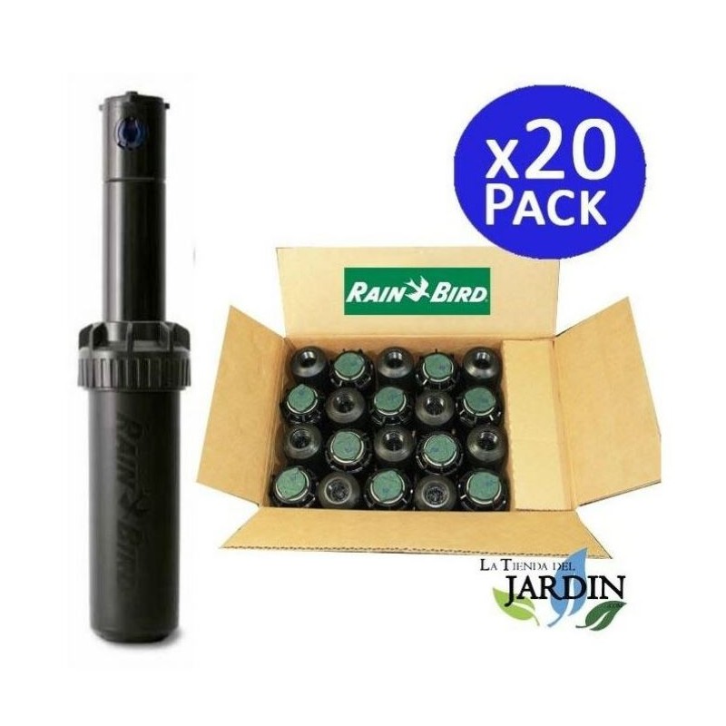 20 x Arroseur Rain Bird 5004-PLUS. Turbine portée de 7,6 à 15,2 mètres. Filetage femelle 3/4'' Arrosage professionnel de jardin