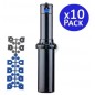 Aspersor de Irrigação Hunter PGP-04 de 3/4" - Pacote com 10 | Alcance de 6,4 a 15,8 metros | Aspersor de Turbina Ultra Ajustável Aspersor de Irrigação Hunter PGP-04 de 3/4" - Pacote com 10 | Alcance de 6,4 a 15,8 metros | Aspersor de Turbina Ultra Ajustável