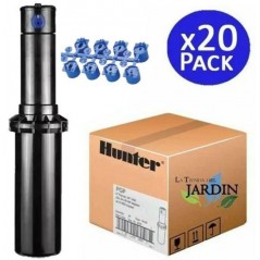 Lot de 20 arroseurs Hunter PGP-04 Ultra 3/4", portée de 4,9 à 14 m
