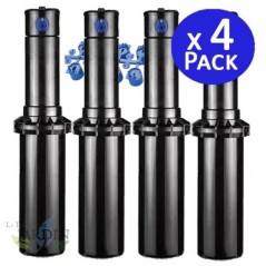 Confezione da 4 irrigatori Hunter PGP-04 Ultra da 3/4", gittata da 4,9 a 14 m