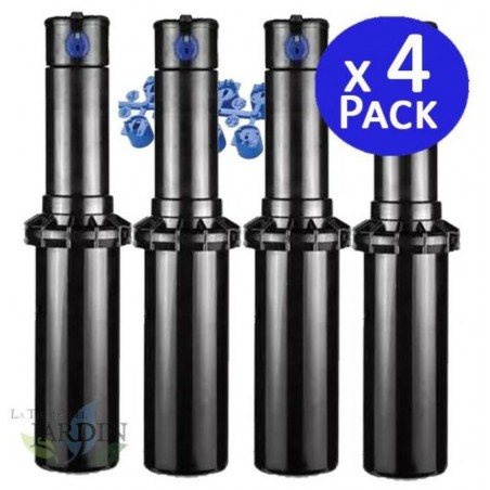 Confezione da 4 irrigatori Hunter PGP-04 Ultra da 3/4", gittata da 4,9 a 14 m