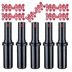 5 Stück Versenkregner Hunter PGP-ADJ 3/4'' Bewässerungssprinkler, Reichweite 6,4 bis 15,8 m