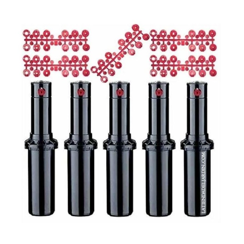 Lot de 5 Arroseur turbine Hunter PGP ADJ 3/4'', portée 6,4-15,8 m, angle réglable Lot de 5 Arroseur turbine Hunter PGP ADJ 3/4'', portée 6,4-15,8 m, angle réglable