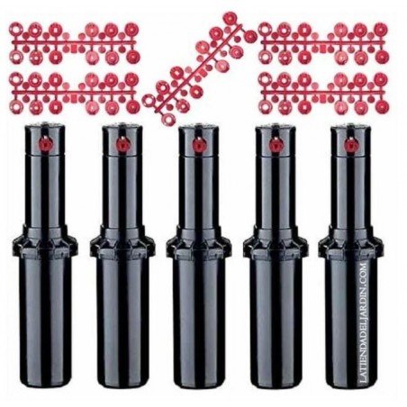 Pack de 5 arroseurs d'irrigation Hunter PGP-ADJ 3/4", portée de 6,4 à 15,8 m