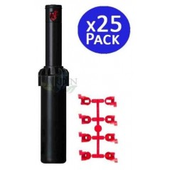 Pacote com 25 aspersores de irrigação Hunter PGJ04 de 1/2", alcance de 4,3 a 11,6 m