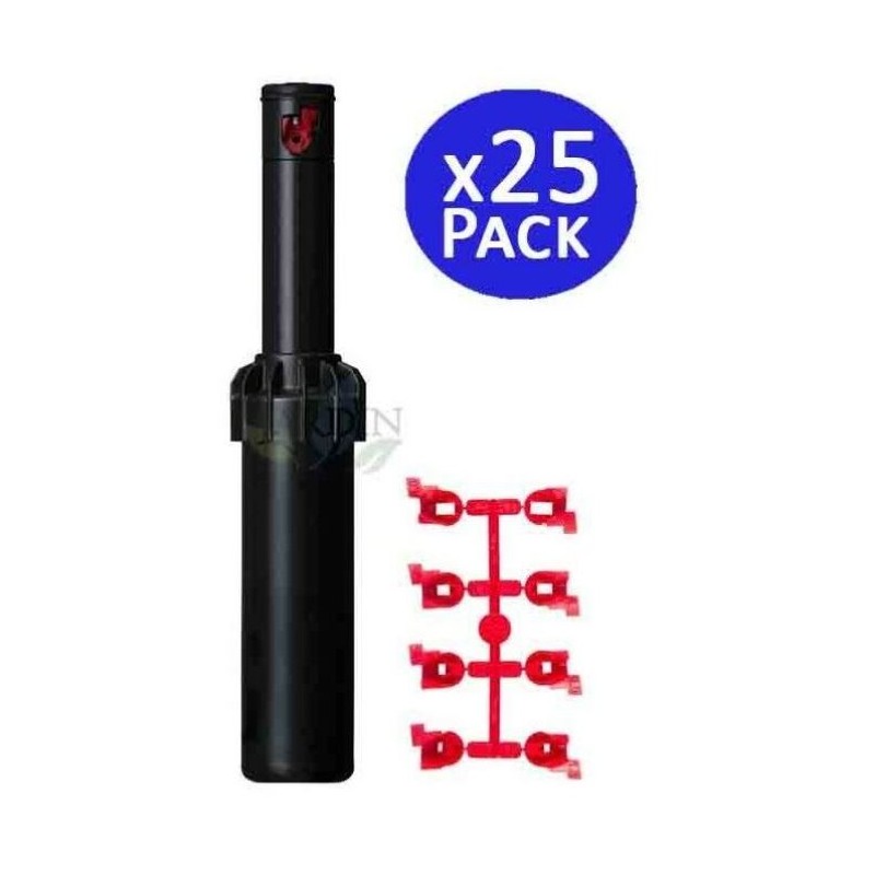 Pack 25 x Aspersor de riego Hunter PGJ04 1/2", Alcance 4,3 a 11,6 m