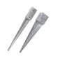 Pack 4 x GRAY square metal stake 12 x 12 x 75 cm Pack 4 x GRAY square metal stake 12 x 12 x 75 cm