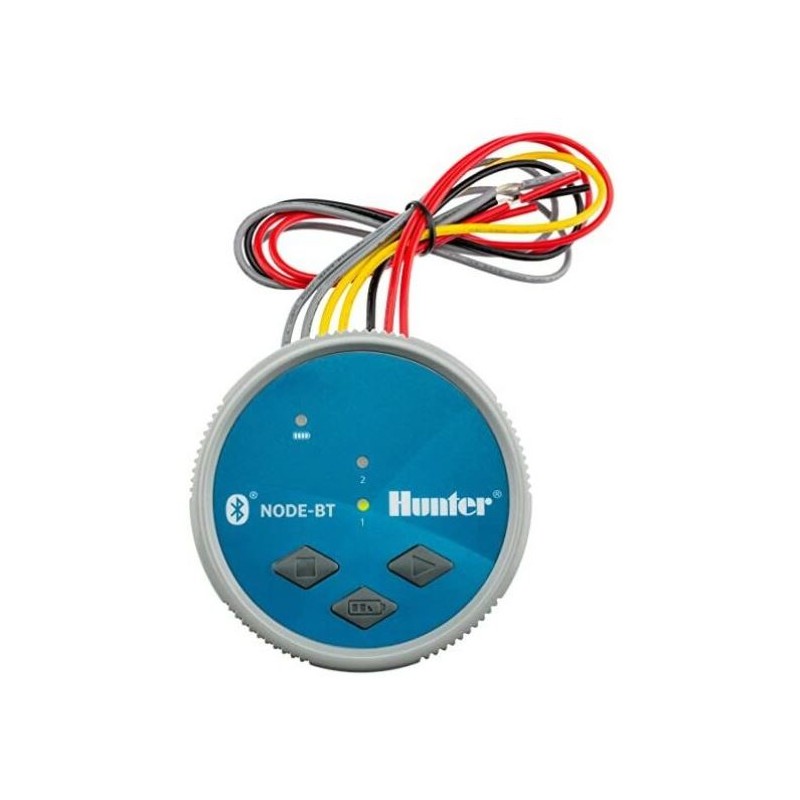 Programador de riego a pilas NODE-BT-200 Hunter, Programador automático 2 zonas de riego 9V Programador de riego a pilas NODE-BT-200 Hunter, Programador automático 2 zonas de riego 9V