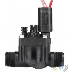 Électrovanne d'irrigation mâle Hunter PGV-101-MM 1" 24 V avec régulateur de débit