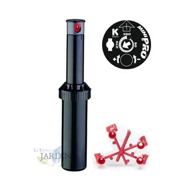 Arroseur KRain Minipro 1/2'' | Arroseur turbine d'arrosage | Portée 4,9 à 14m, Angle réglable | Arrosage professionnel de jardin Arroseur KRain Minipro 1/2'' | Arroseur turbine d'arrosage | Portée 4,9 à 14m, Angle réglable | Arrosage professionnel de jardin