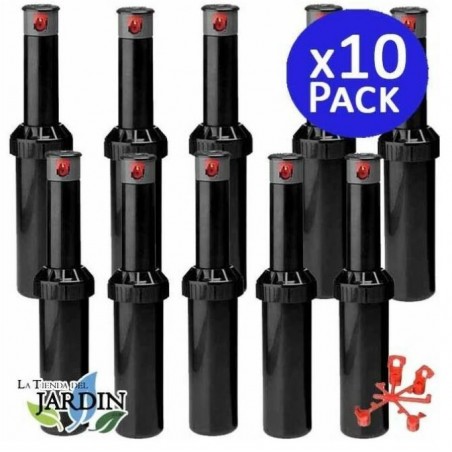 Pack of 10 sprinklers KRain Minipro 1/2" Sprinkler, Range 5.1 to 9.1 m