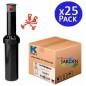 Pacote com 25 aspersores de irrigação KRain Minipro de 1/2" | Alcance de 5,1 a 9,1 m | Aspersor profissional ajustável Pacote com 25 aspersores de irrigação KRain Minipro de 1/2" | Alcance de 5,1 a 9,1 m | Aspersor profissional ajustável