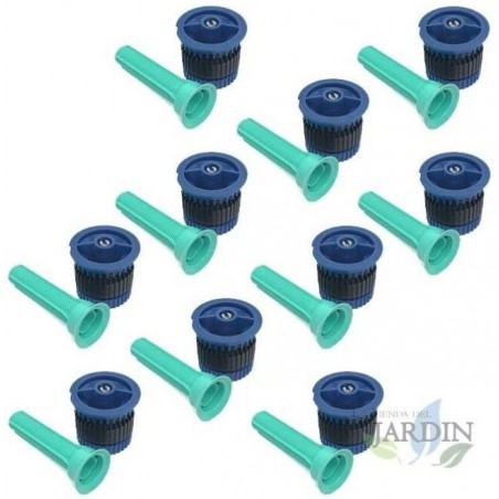 Set di 10 UgelliHE-Van-10 per irrigatore Rain Bird, alta efficienza e risparmio idrico. Portata 3 m, blu
