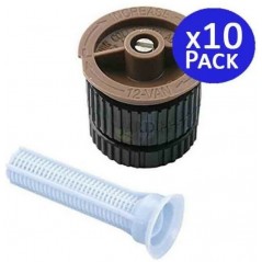 10 Stück Rain Bird 12 VAN Sprühdüse für Bewässerungssprinkler | Einstellbarer Winkel | Reichweite 3,7 Meter