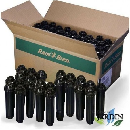 Pack 50 Difusor de riego Rain Bird US415 | Alcance 4,5 metros, 0 a 360º | Aspersor con Elevación 10 cm, Cuerpo 15 cm