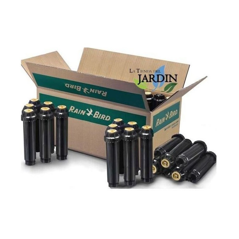 50 x Diffuseur d'arrosage Rain Bird UNI-Spray 418 avec buse réglable 18VAN, portée 5,2 m, Tuyère d'irrigation hauteur de tige 10