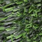 Clôture en Haie artificielle premium à feuilles larges 110 tiges, 1,5 x 3 mètres, Brise-Vue décoration occultation 100%, Vert 