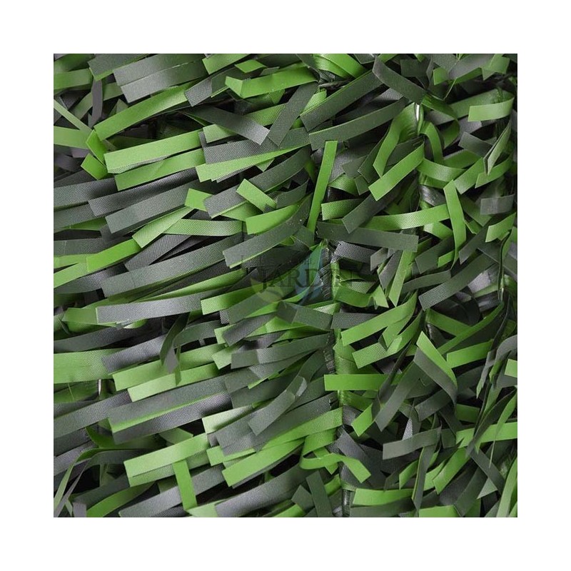 Clôture en Haie artificielle premium à feuilles larges 110 tiges, 2 x 3 mètres, Brise-Vue décoration occultation 100%, Vert 