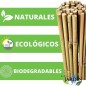 100 x Tuteur en Bambou 60 cm, 5-8 mm. Baguettes de bambou, canne de bambou écologique pour soutenir les arbres