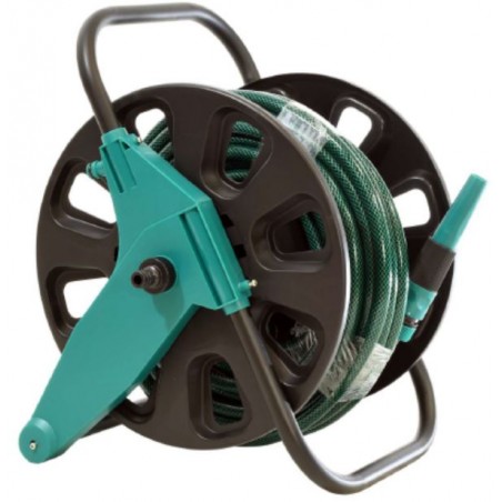 Carrinho de mangueira com mangueira de Ø12,5mm 15m e lança