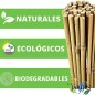 500 x Tuteur en Bambou 200 cm, 7-10 mm. Baguettes de bambou, canne de bambou écologique pour soutenir les arbres