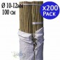 Pack 200 Tutor de Bambu 100 cm (10-12 mm) | Varillas de bambu para Plantas y Arboles | Tutores para Tomates y Plantas trepadoras Pack 200 Tutor de Bambu 100 cm (10-12 mm) | Varillas de bambu para Plantas y Arboles | Tutores para Tomates y Plantas trepadoras
