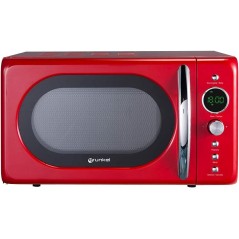 Grunkel MWDGR Vintage Microwave, 20L, Digital, Red