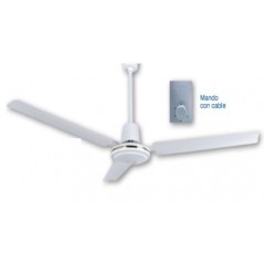 Ventilador de techo Mundofan 90 cm 55W, mando con cable