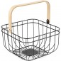  LACOR Square Rod Fruit Bowl, Iron, Steel [26 x 26 x 18.3 cm]