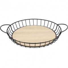 LACOR Low Round Rod Obstschale, Eisen, Stahl [39 x 39 x 6 cm]
