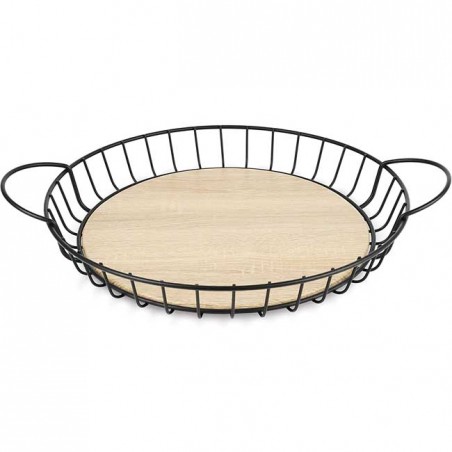 Cesta de frutas redonda baixa LACOR , ferro, aço [39 x 39 x 6 cm]