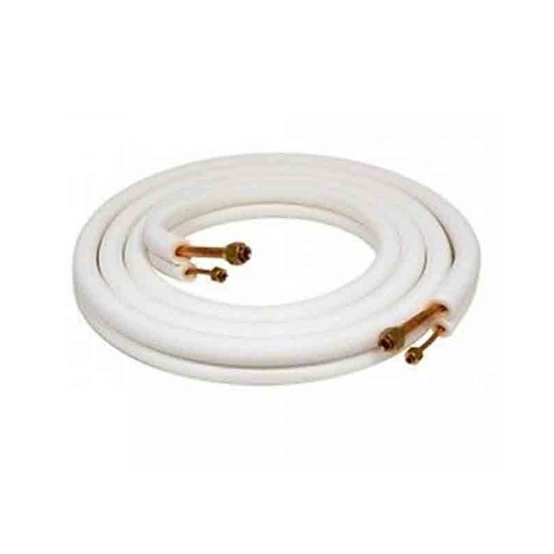 3 m 1/4" x 1/2" insulated double copper tube 3 m 1/4 "x 3/8" double insulated copper tube for air conditioning 3 m 1/4" x 1/2" insulated double copper tube 3 m 1/4 "x 3/8" double insulated copper tube for air conditioning