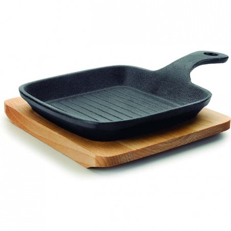 LACOR Mini-Magmagrill 21 x 13,5 x 2,5 cm Gusseisen, schwarze Farbe