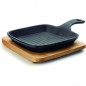 LACOR Mini magma grill 21 x 13.5 x 2.5 cm cast iron, black color LACOR Mini magma grill 21 x 13.5 x 2.5 cm cast iron, black color