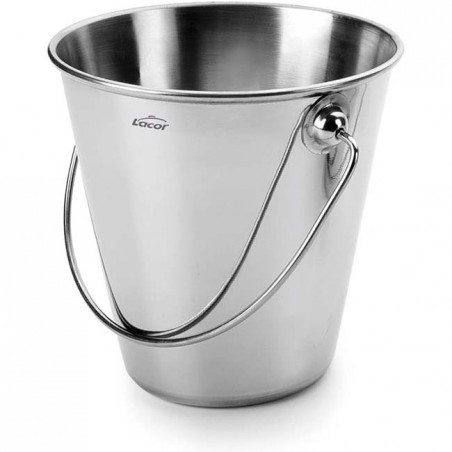 Balde de cozinha em aço inoxidável LACOR [Altura 12 cm]