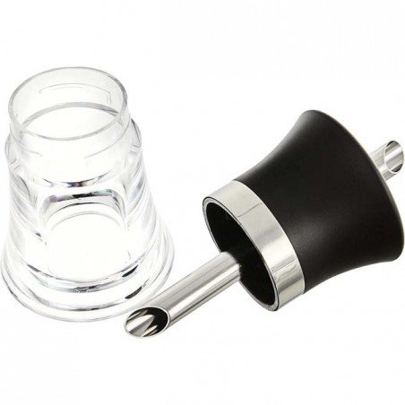 Transparente Zuckerdose aus Kunststoff Lacor - 14 cm