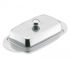 Beurrier avec Couvercle Inox 18/10 [11 x 22 cm]