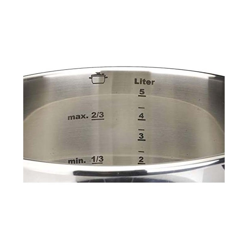 Cuisson Rapide économie énergie 40 Autocuiseur Fagor Clásica 8 Litres Induction | Acier Inox 18/10, 3 Sécurités, Fond Diffuseur, Cuillère Incluse Autocuiseur Rapide Nutriments Préservés
