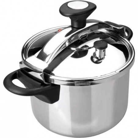 Panela de Pressão Lacor Classic em Aço Inox - Capacidade 12 Litros